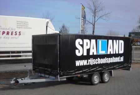 CBR lesaanhangwagen rijschool Spaland
